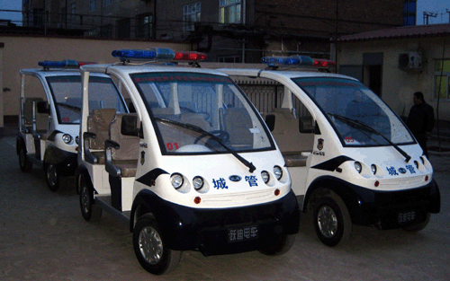 3月2日晚6:00躍迪電動巡邏車成功抵達饒陽縣住建局