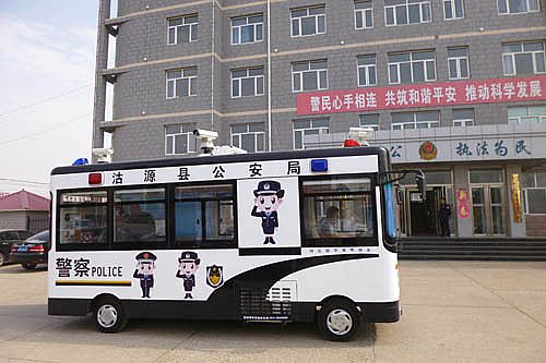 流動警務室沽源縣公安局準備上路執勤