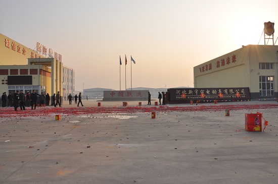 2015年新年上班第一天，鞭炮齊鳴，禮花沖天，精神飽滿干事業！