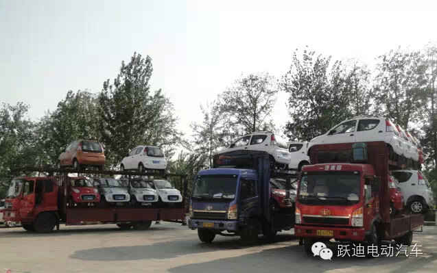 躍迪電動汽車倍受市場追捧—批量發車甘肅進行時