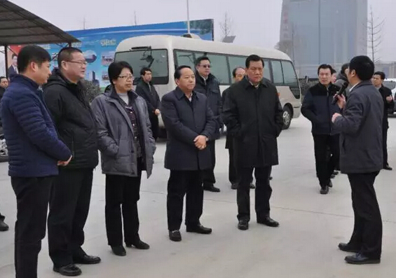 中央國家機關工委副書記陳存根一行到躍迪集團旗下陜西躍迪新能源汽車有限公司調研