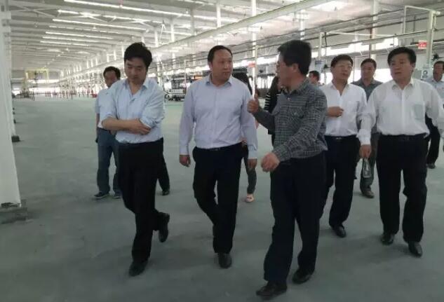 商洛市副市長王華一行到躍迪集團旗下陜西躍迪新能源汽車有限公司調研