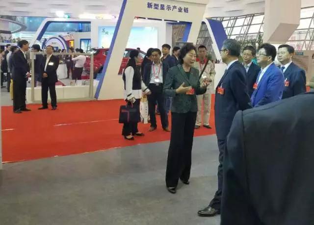 安徽省委書記李錦斌,代省長李國英一行蒞臨躍迪集團旗下安達爾汽車展位參觀指導