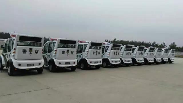 批量躍迪電動警用巡邏車發往山東