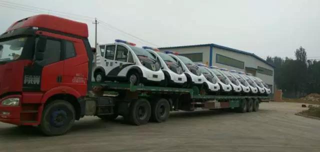 批量躍迪電動警用巡邏車發往山東
