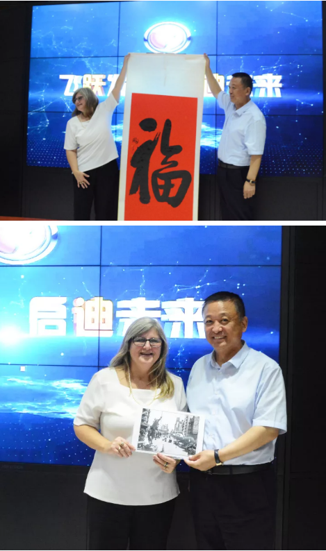 烏拉圭總統府國際合作署執行署長Andrea Vignolo一行蒞臨躍迪集團參觀考察