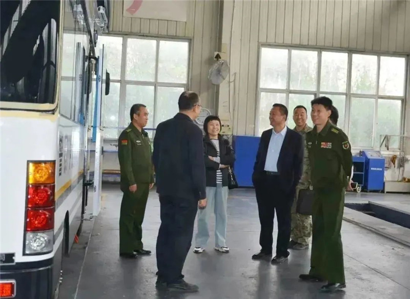 領導到訪丨河北省軍區動員局副局長趙鵬一行人到躍迪集團參觀考察
