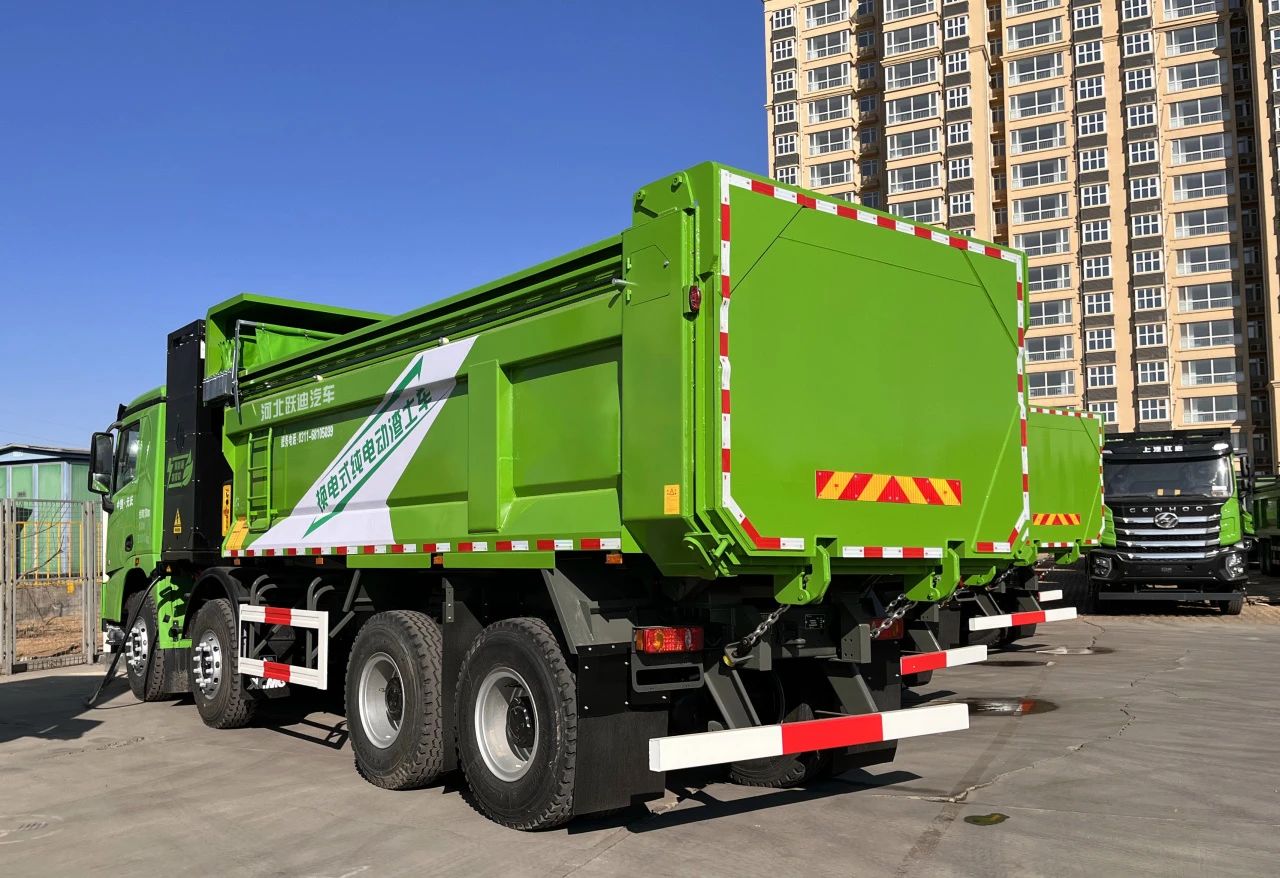 助力城市綠色運輸清運發展丨躍迪新能源渣土自卸車